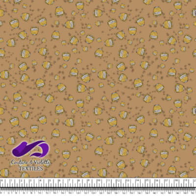 Winnie The Pooh - Honey on Iced coffee background