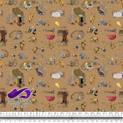 Winnie The Pooh - Story on Iced coffee background