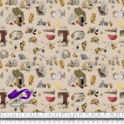 Winnie The Pooh - Story on Tapioca background