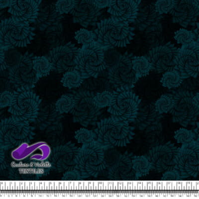 Nature Geometry - Plants on dark sarcelle background