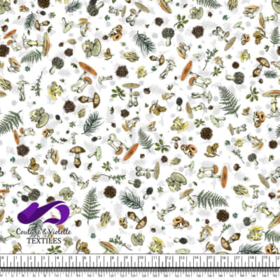 Vintage mushroom - Wild mushrooms - White