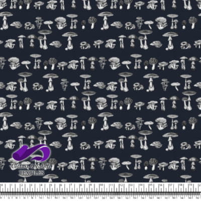 Vintage mushroom - Engravings - Blueberry