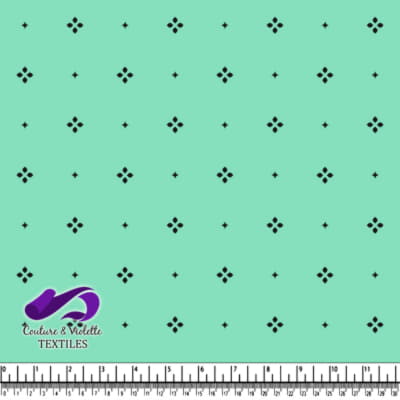 Minimalist serenity - petals aqua