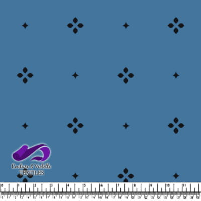 Minimalist serenity - petals dusty blue