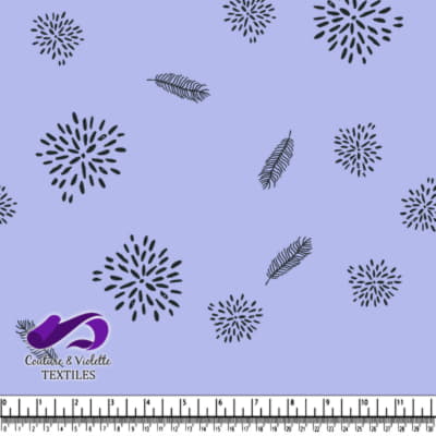 Minimalist serenity - dusty lilas leaf