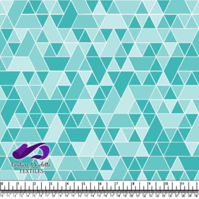 Triangles sport - White and teal