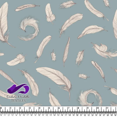 Wedgewood - Feathers - Blue fog