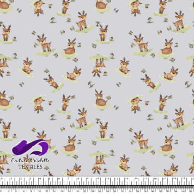 Smalls animals - Deers - lilac cloud