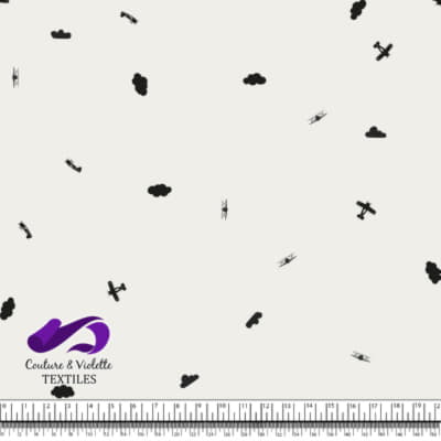 Little aviator - airplanes and clouds - rice milk cloud