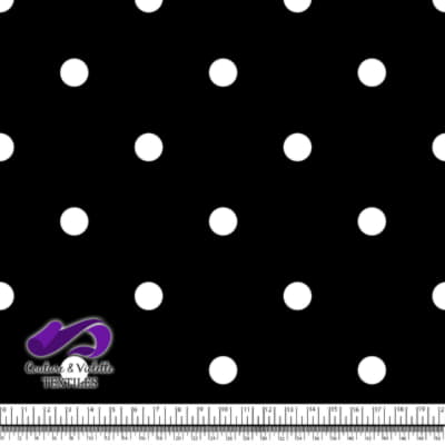 The Pink Doll - Dot white - Black