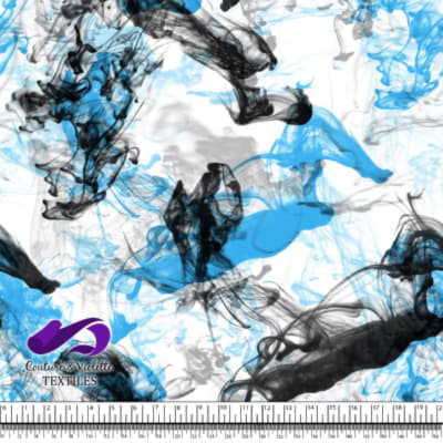 Vapeur - Cyan and black on a white background