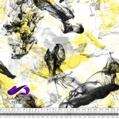 Vapeur - Black and yellow on a white background