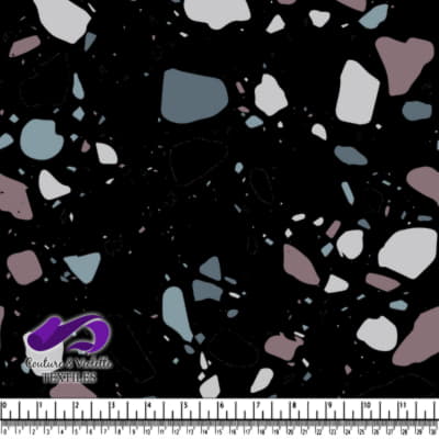 Terrazzo - Chunks Neutral - Black