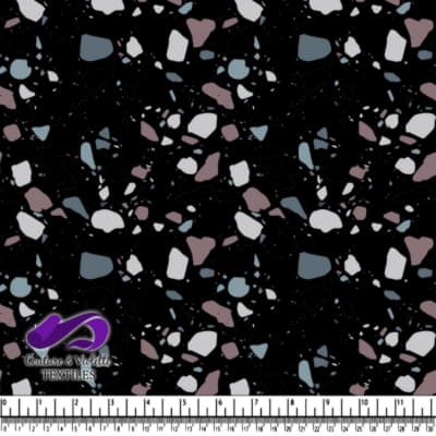 Terrazzo - Chunks Neutral - Black
