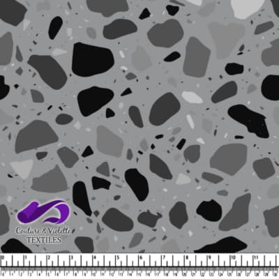 Terrazzo - Chunks Monochrome - Grey