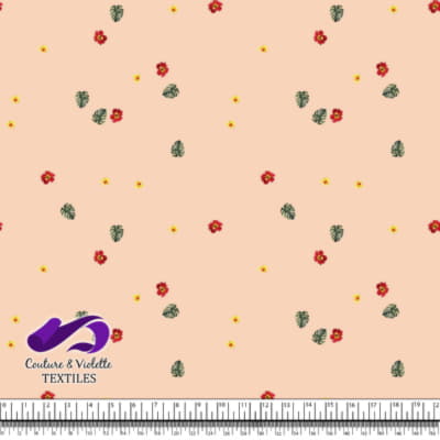 Tropical - hibiscus minimalist - Peach