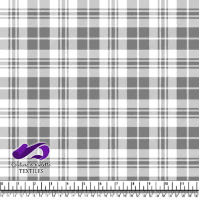 Classique plaid - Black and Gray Plaid Fabric Pattern