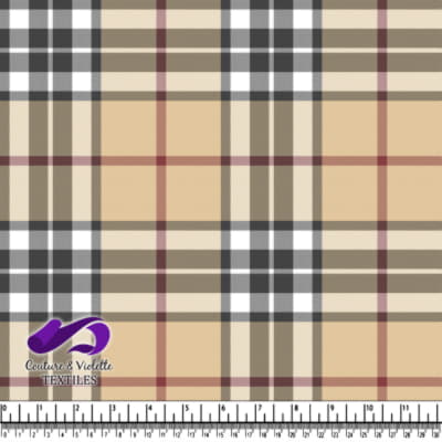 Classique plaid - Beige Brown and Toned Plaid Pattern