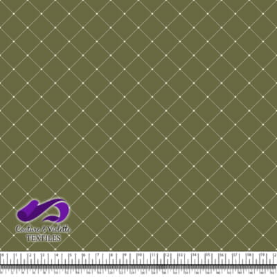 Faux matelassé - White - Olive