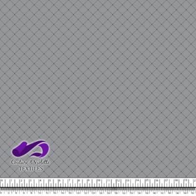 Faux matelassé - Black - Ultimate gray