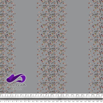 Butterfly - Border - Ultimate gray