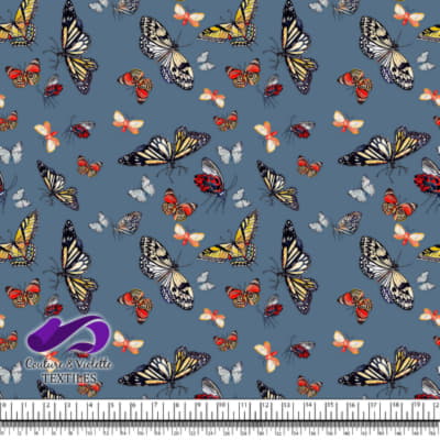 Butterflies - Dusty blue