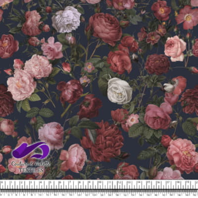 Autumn flowers - After midnight blue