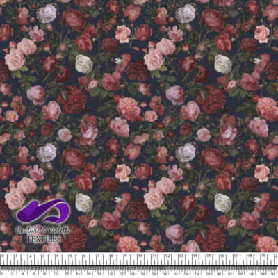 Autumn flowers - After midnight blue