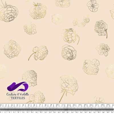 Autumn flowers - Gold - Buttercream