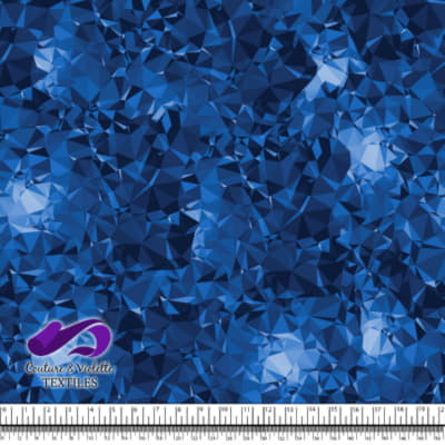 Texture Géo - Bleu Cristal