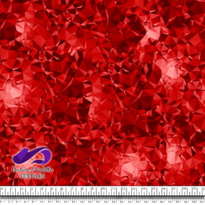 Texture Géo - Rouge cristal