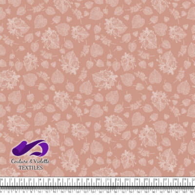 Monstera - Trait blanc - Dusty pink