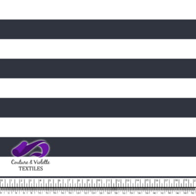 Rayures - After midnight blue white