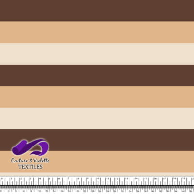 Rayures - Buttercream desert mist beige downtown brown