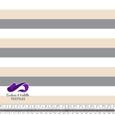 Rayures - Ultimate gray buttercream white