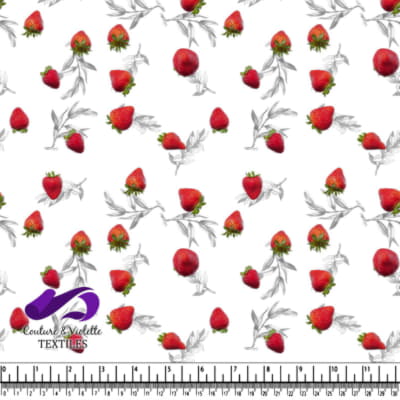 Salade de fruits - Fraise - Blanc