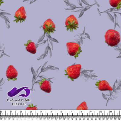 Salade de fruits - Fraise - Dusty Lilac