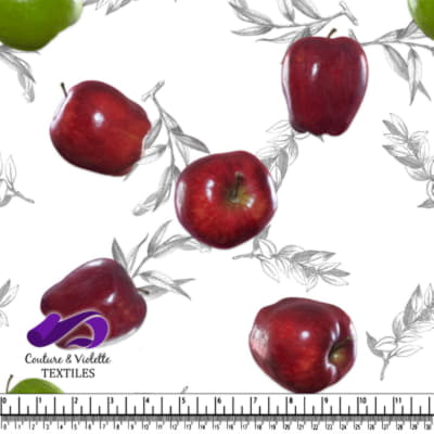 Salade de fruits - Pommes - Blanc