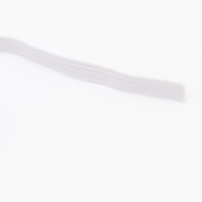 Flat elastic band 6mm - White